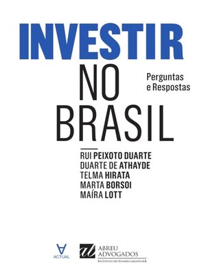 cover image of Investir no Brasil